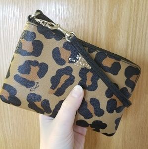 Coach Leopard Cheetah Print Clutch Wristlet